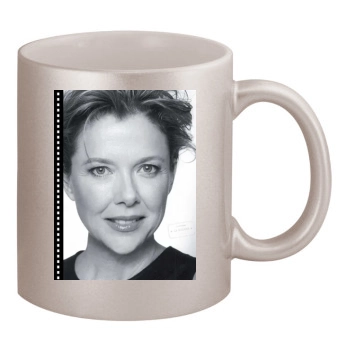 Annette Bening 11oz Metallic Silver Mug