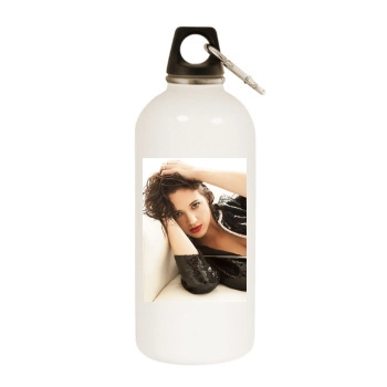 Asia Argento White Water Bottle With Carabiner