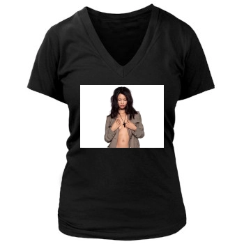 Thandie Newton Women's Deep V-Neck TShirt