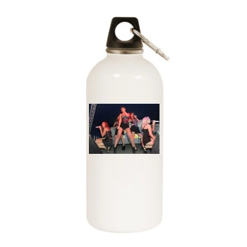 The Saturdays White Water Bottle With Carabiner