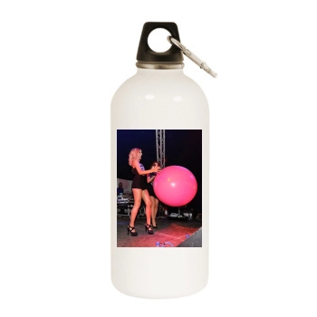 The Saturdays White Water Bottle With Carabiner