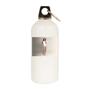 The Saturdays White Water Bottle With Carabiner