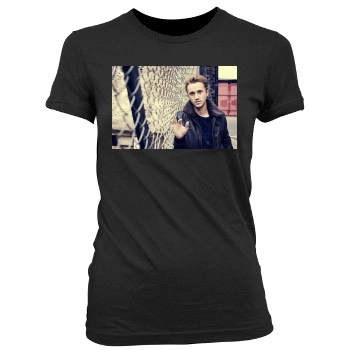 Tom Felton Women's Junior Cut Crewneck T-Shirt