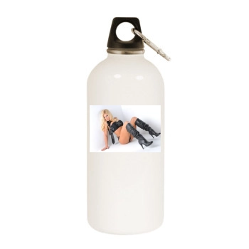 Torrie Wilson White Water Bottle With Carabiner