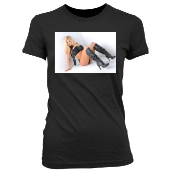 Torrie Wilson Women's Junior Cut Crewneck T-Shirt