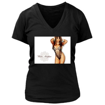 Traci Bingham Women's Deep V-Neck TShirt