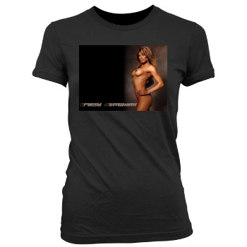 Traci Bingham Women's Junior Cut Crewneck T-Shirt