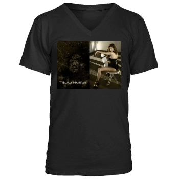 Tricia Helfer Men's V-Neck T-Shirt