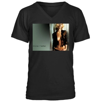 Tricia Helfer Men's V-Neck T-Shirt