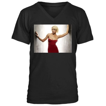 Tricia Helfer Men's V-Neck T-Shirt