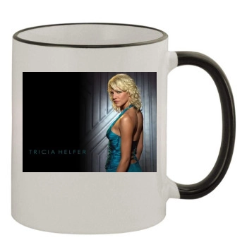 Tricia Helfer 11oz Colored Rim & Handle Mug