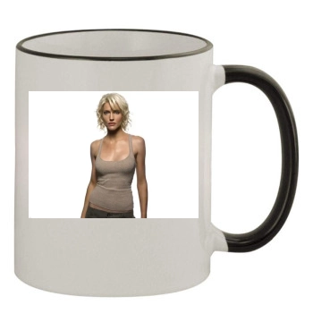 Tricia Helfer 11oz Colored Rim & Handle Mug