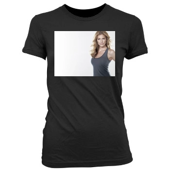 Tricia Helfer Women's Junior Cut Crewneck T-Shirt