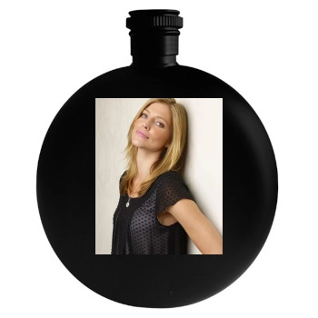 Tricia Helfer Round Flask