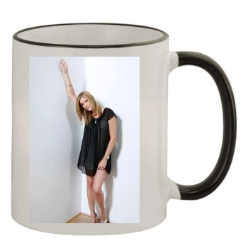 Tricia Helfer 11oz Colored Rim & Handle Mug