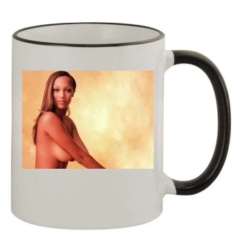 Tyra Banks 11oz Colored Rim & Handle Mug