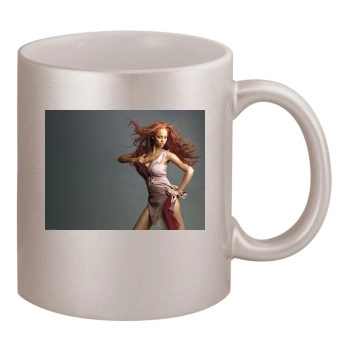 Tyra Banks 11oz Metallic Silver Mug