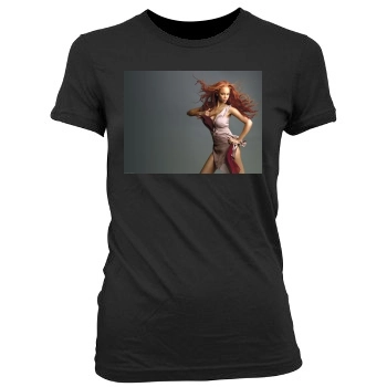 Tyra Banks Women's Junior Cut Crewneck T-Shirt