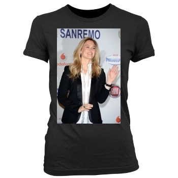 Bar Refaeli Women's Junior Cut Crewneck T-Shirt