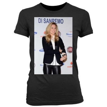 Bar Refaeli Women's Junior Cut Crewneck T-Shirt