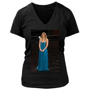 Bar Refaeli Women's Deep V-Neck TShirt