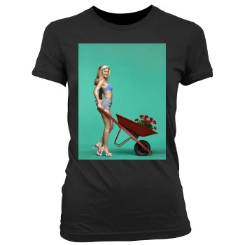 Bar Refaeli Women's Junior Cut Crewneck T-Shirt