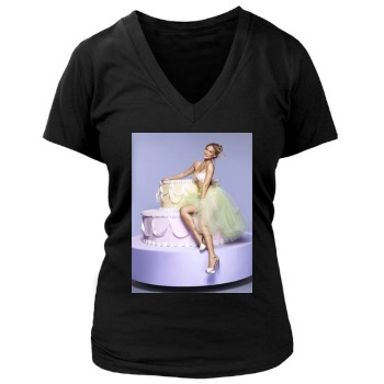 Bar Refaeli Women's Deep V-Neck TShirt