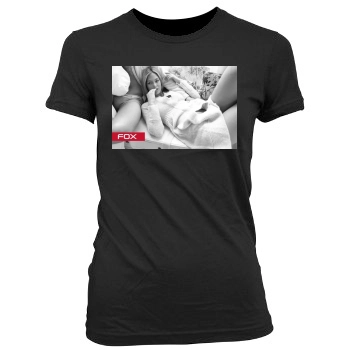 Bar Refaeli Women's Junior Cut Crewneck T-Shirt