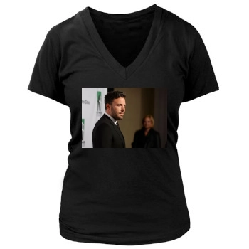 Ben Affleck Women's Deep V-Neck TShirt