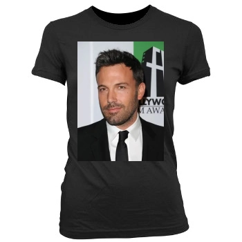 Ben Affleck Women's Junior Cut Crewneck T-Shirt