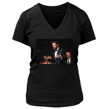 Ben Affleck Women's Deep V-Neck TShirt