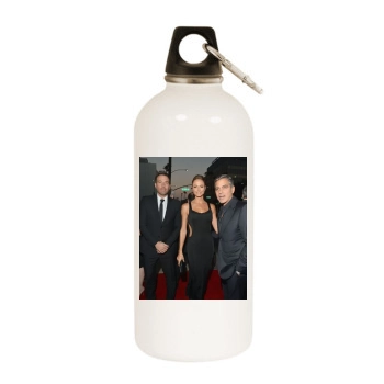 Ben Affleck White Water Bottle With Carabiner