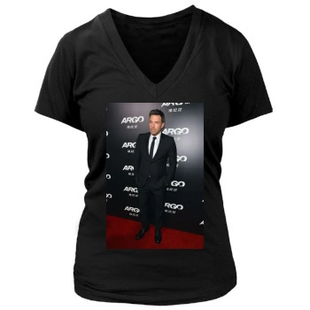 Ben Affleck Women's Deep V-Neck TShirt