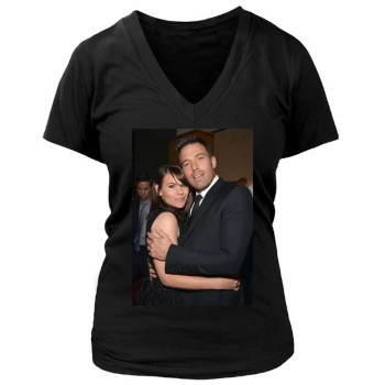 Ben Affleck Women's Deep V-Neck TShirt