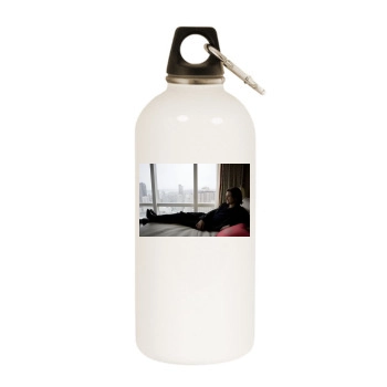 Ben Barnes White Water Bottle With Carabiner