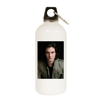 Ben Barnes White Water Bottle With Carabiner