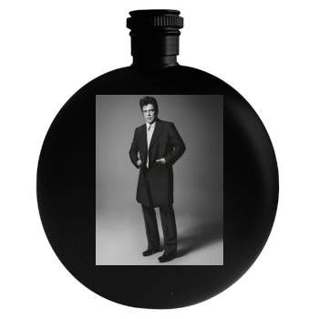 Benicio del Toro Round Flask