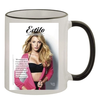 Blake Lively 11oz Colored Rim & Handle Mug