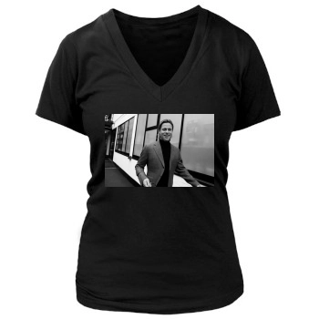 Brad Pitt Women's Deep V-Neck TShirt