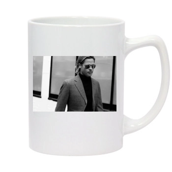 Brad Pitt 14oz White Statesman Mug