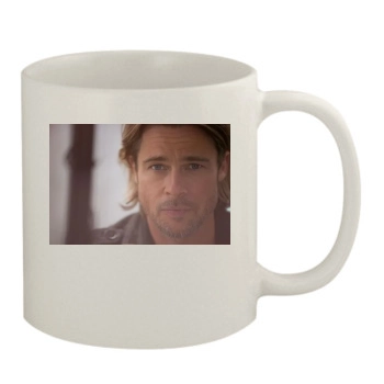 Brad Pitt 11oz White Mug