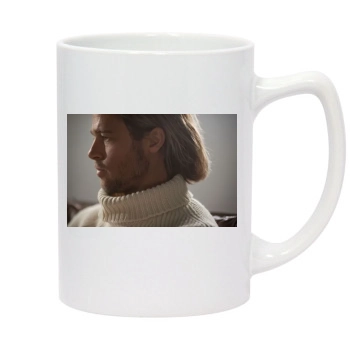 Brad Pitt 14oz White Statesman Mug