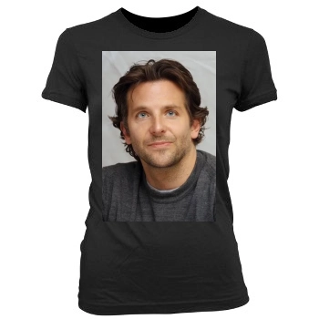 Bradley Cooper Women's Junior Cut Crewneck T-Shirt