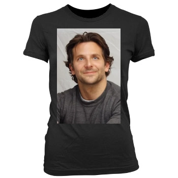 Bradley Cooper Women's Junior Cut Crewneck T-Shirt