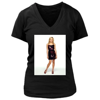 Brittany Snow Women's Deep V-Neck TShirt