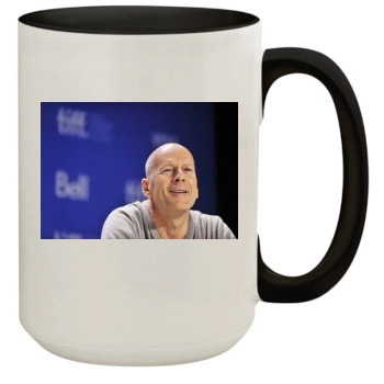 Bruce Willis 15oz Colored Inner & Handle Mug