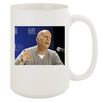 Bruce Willis 15oz White Mug