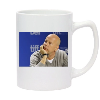 Bruce Willis 14oz White Statesman Mug