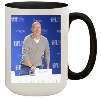 Bruce Willis 15oz Colored Inner & Handle Mug