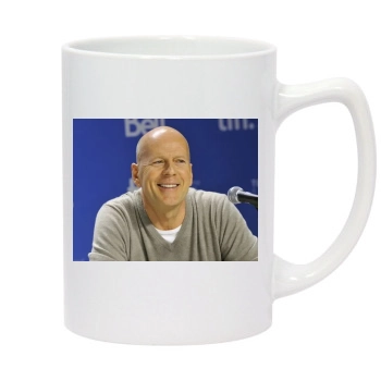 Bruce Willis 14oz White Statesman Mug